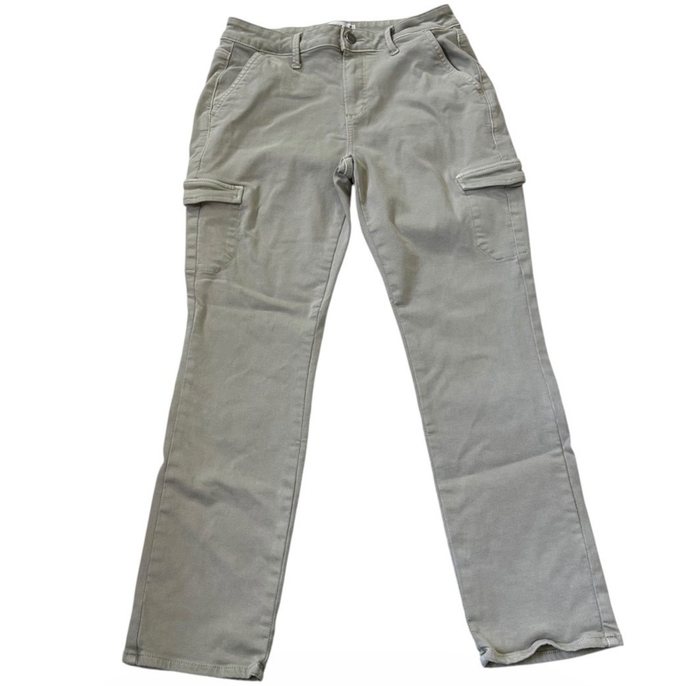 PAIGE Womens Cargo Pants Size 29 Khaki Tan Straight Leg Utility Trousers | 0127